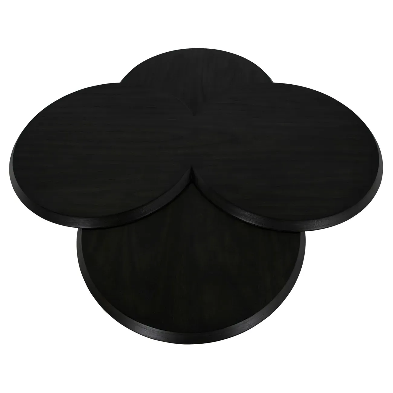 Coco Round Coffee Table - Black, Mindi Wood