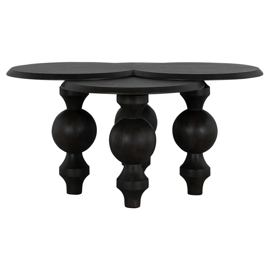 Coco Round Coffee Table - Black, Mindi Wood image