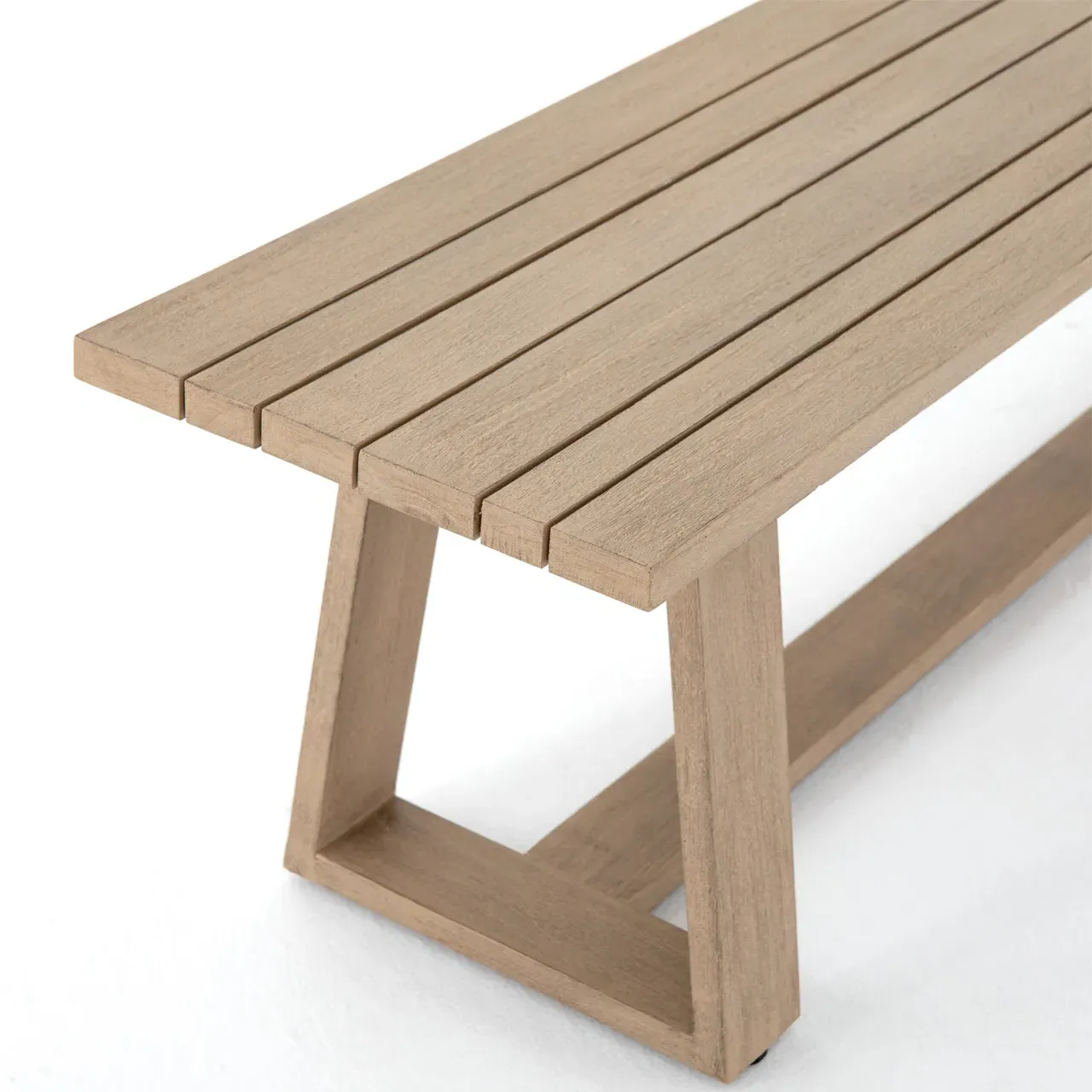Cody Outdoor Dining Bench - Natural, Teak