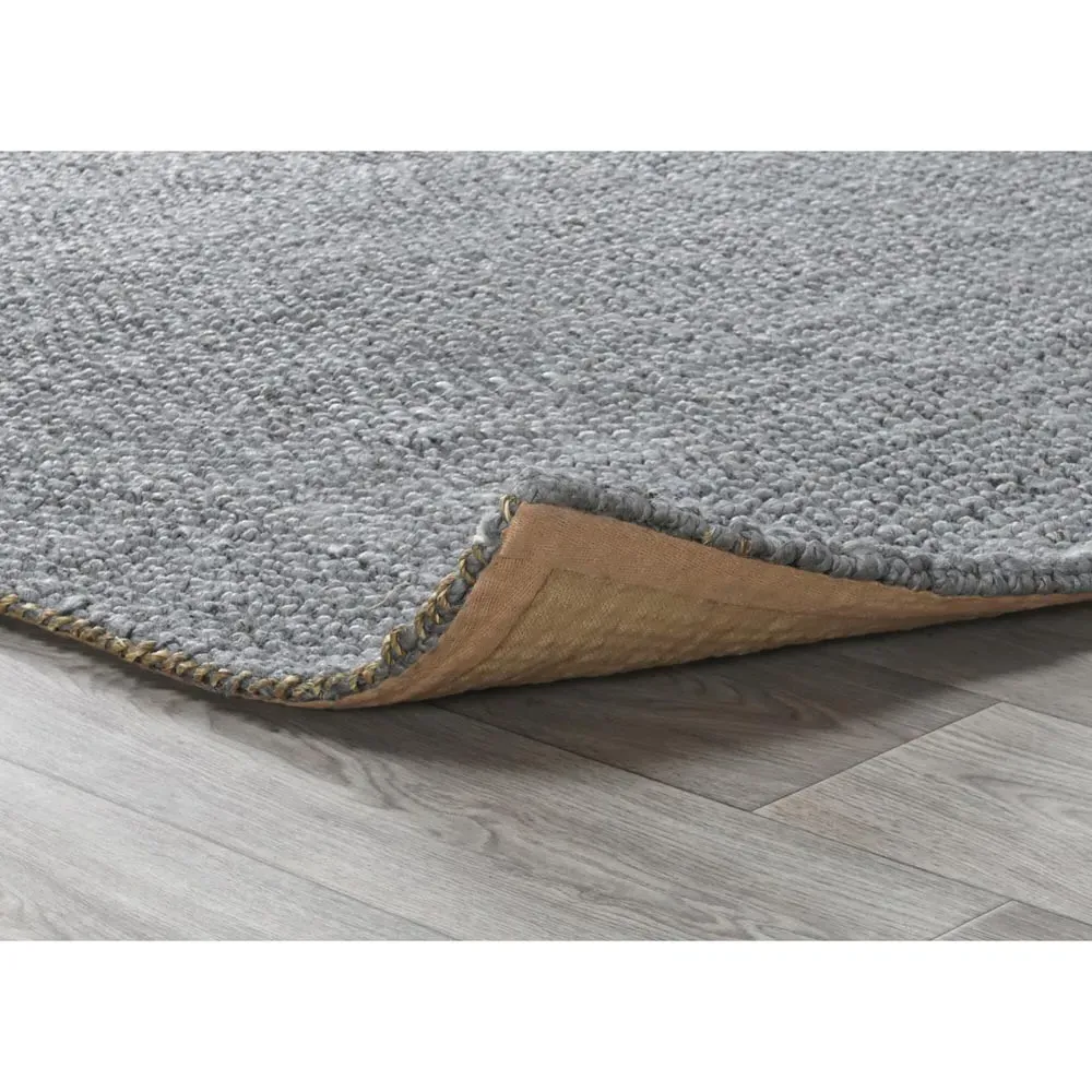 Cole 5x8 Solid Loop Jute Rug - Blue