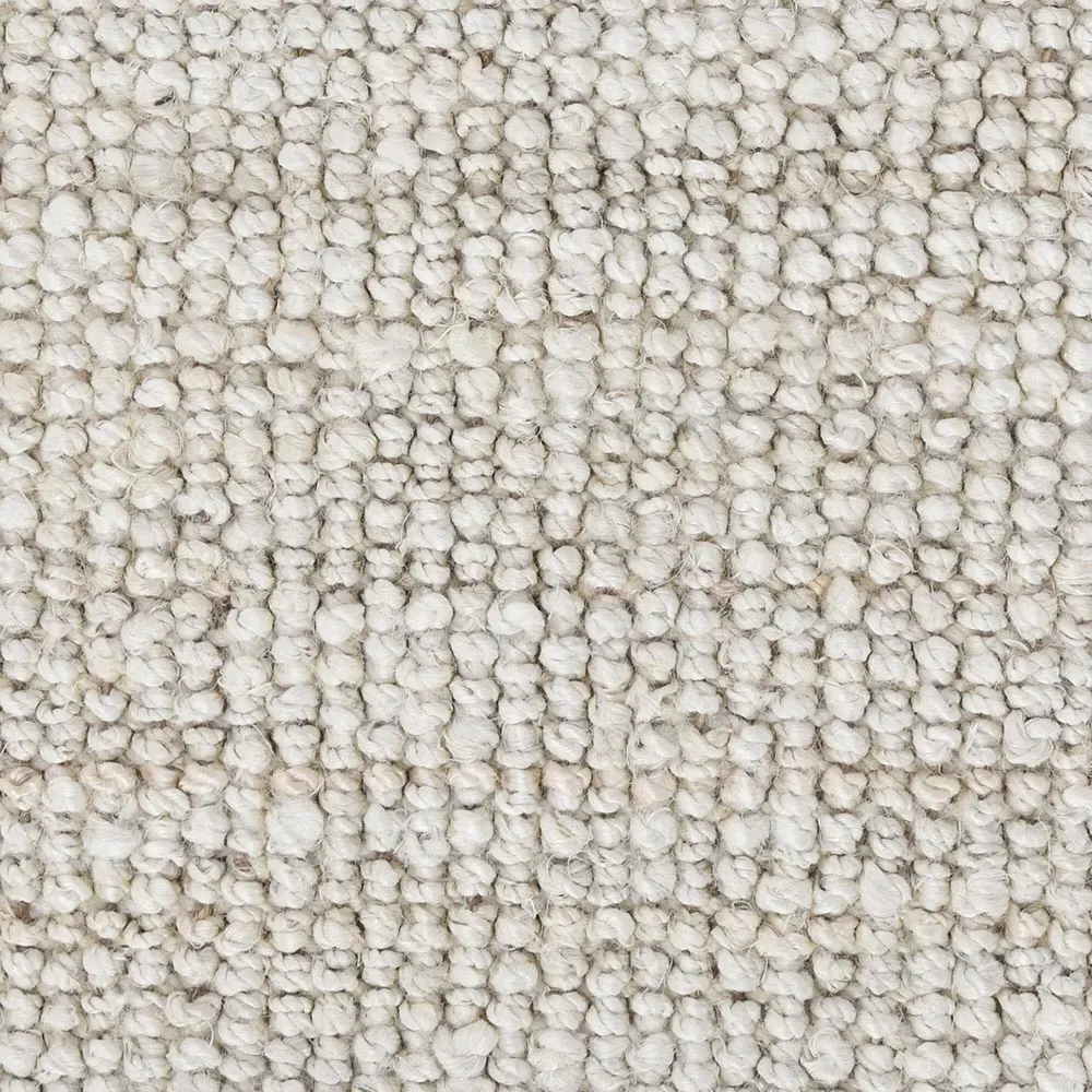 Cole 5x8 Solid Loop Jute Rug - White
