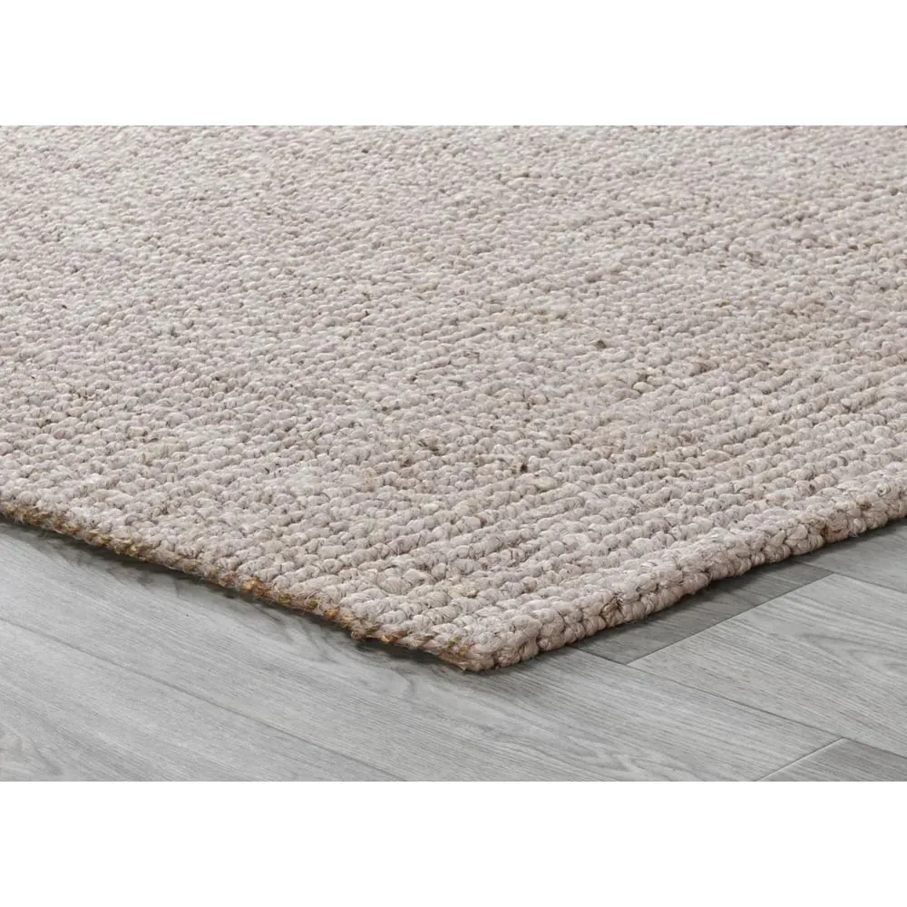 Cole 8x10 Solid Loop Jute Rug - Beige