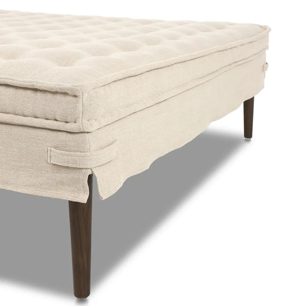 Cole Broadway Large Ottoman - Dune, Linen