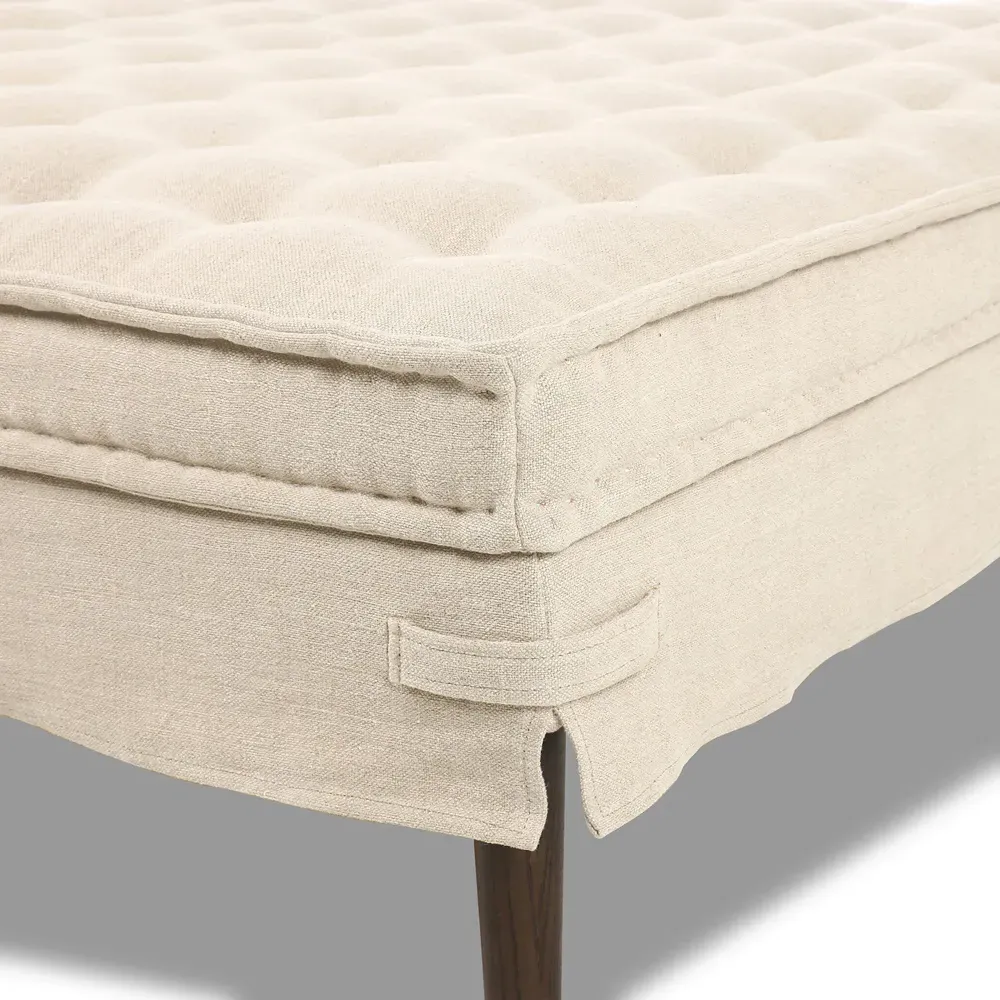 Cole Broadway Large Ottoman - Dune, Linen
