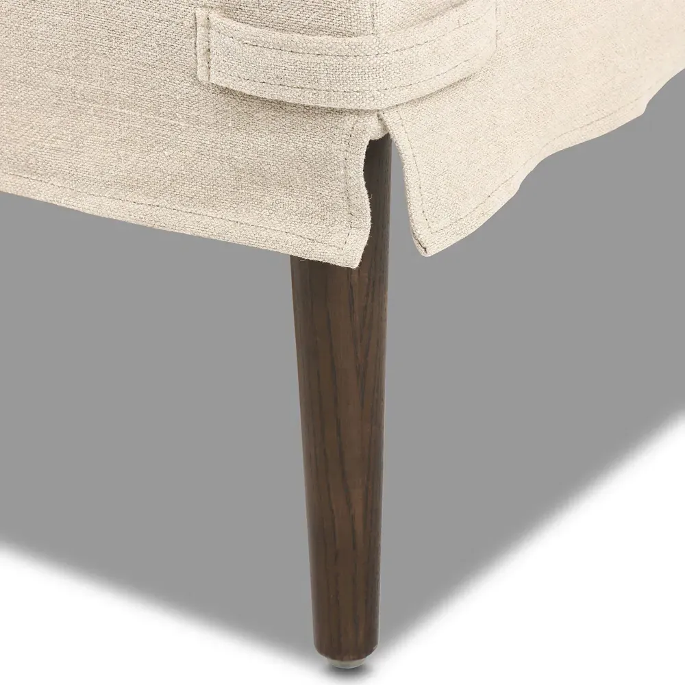 Cole Broadway Large Ottoman - Dune, Linen