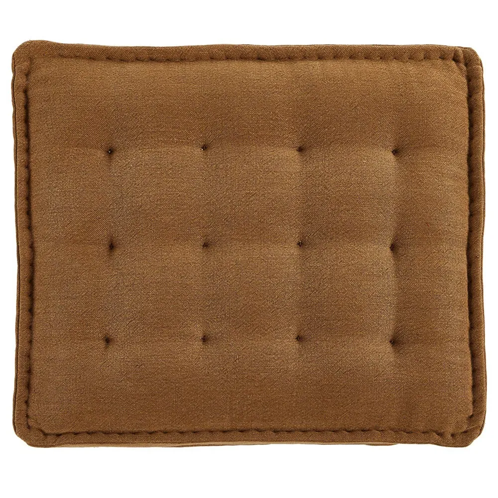 Cole Broadway Small Ottoman - Gilt, Linen