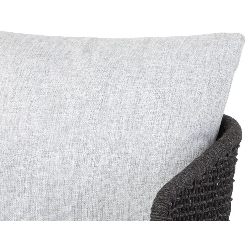 Coleman Woven Outdoor Counter Stool - Light Grey, Teak