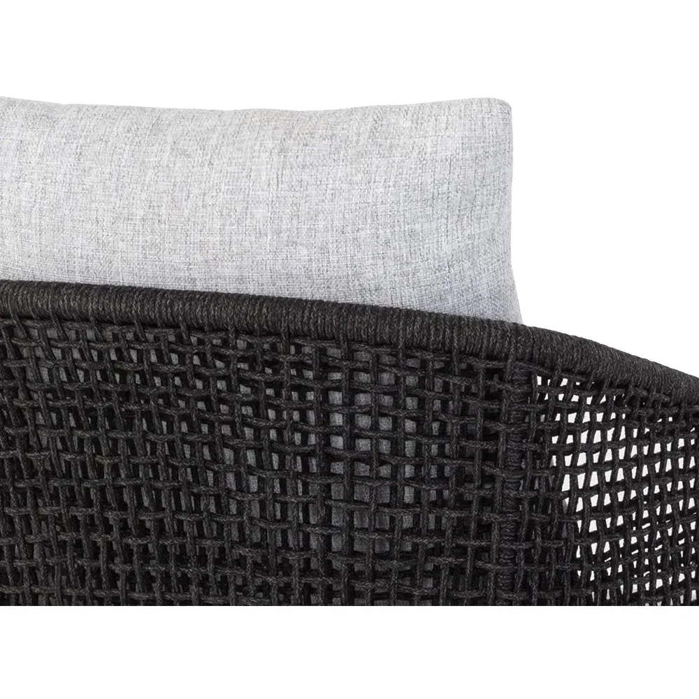 Coleman Woven Outdoor Counter Stool - Light Grey, Teak