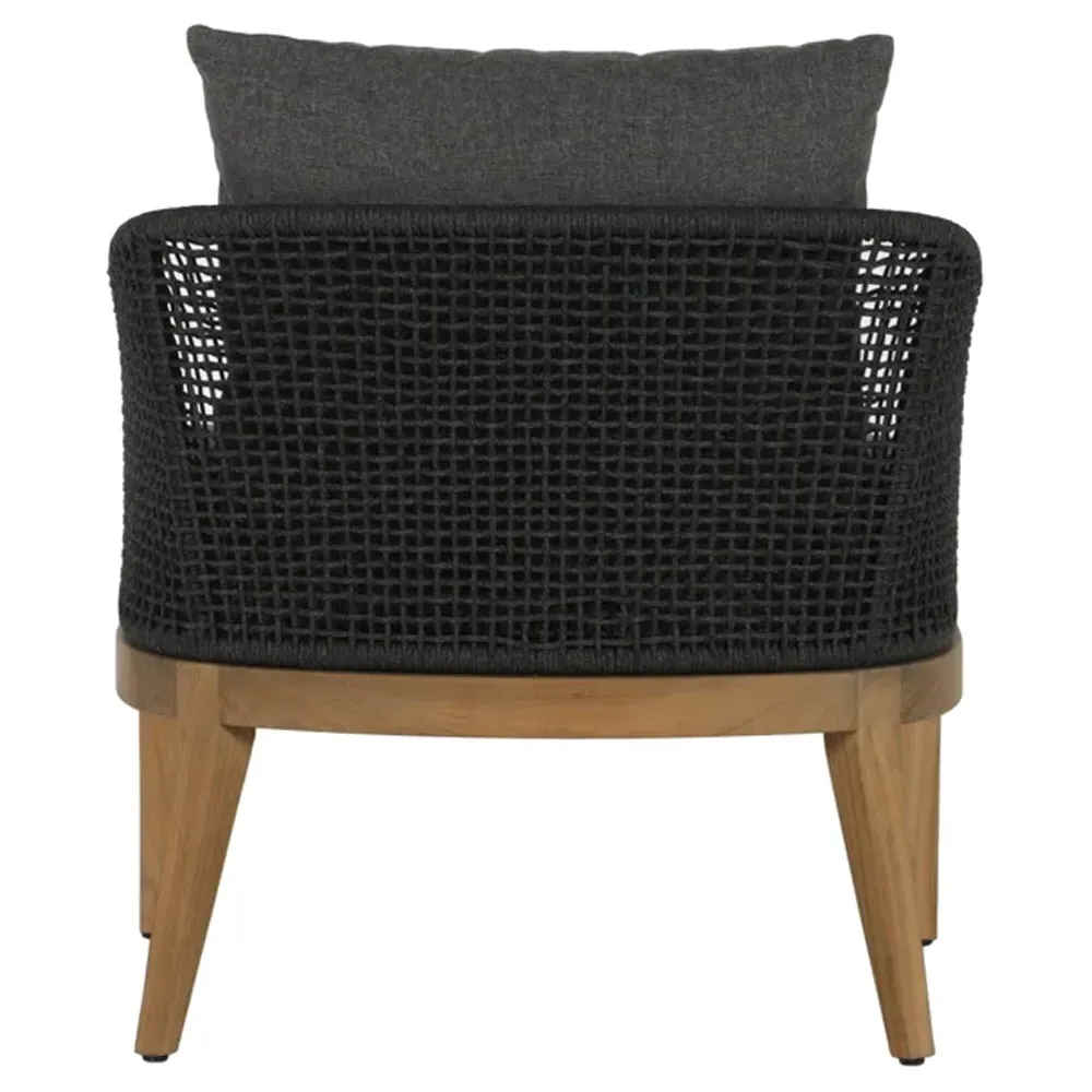 Coleman Woven Outdoor Lounge Chair - Grey, Teak
