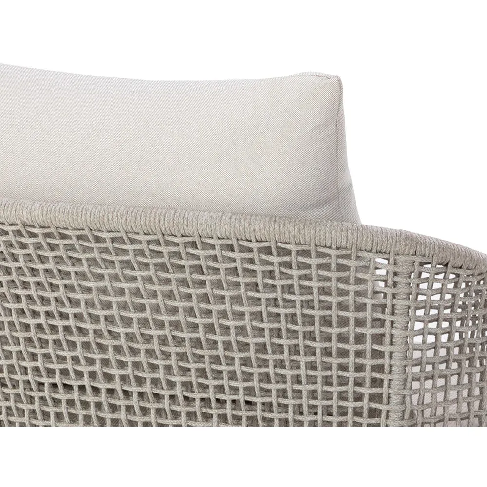 Coleman Woven Outdoor Lounge Chair - Palazzo Cream, Teak