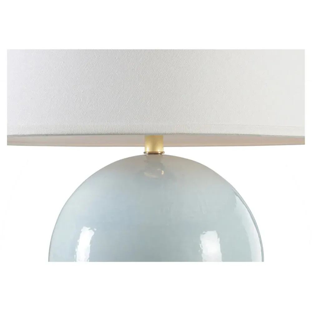 Colette Sphere Ceramic Table Lamp - Blue
