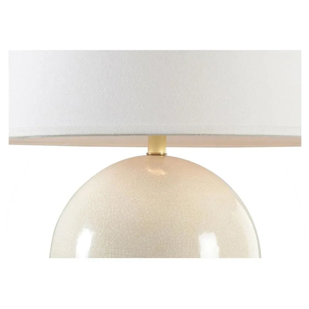 Colette Sphere Ceramic Table Lamp - Cream