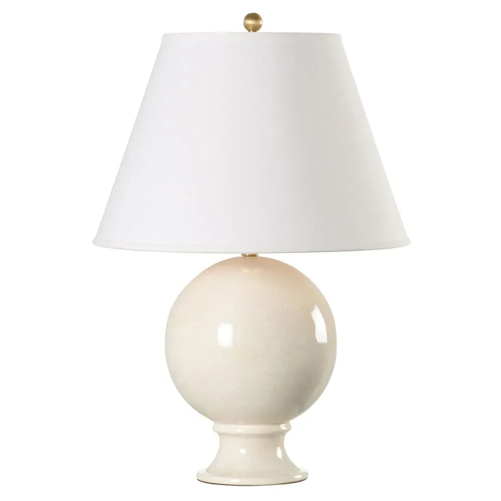 Colette Sphere Ceramic Table Lamp - Cream