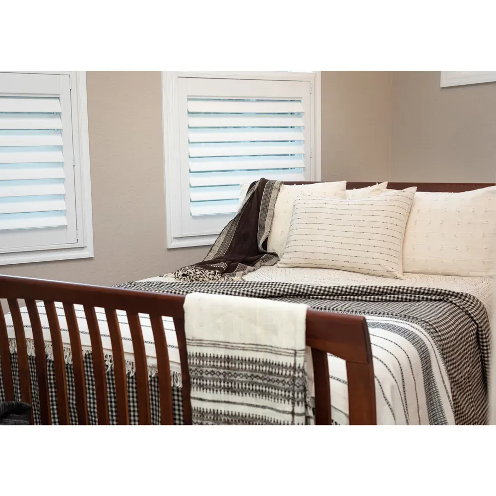 Colette Striped Lumbar Pillow Cover - Beige, Linen