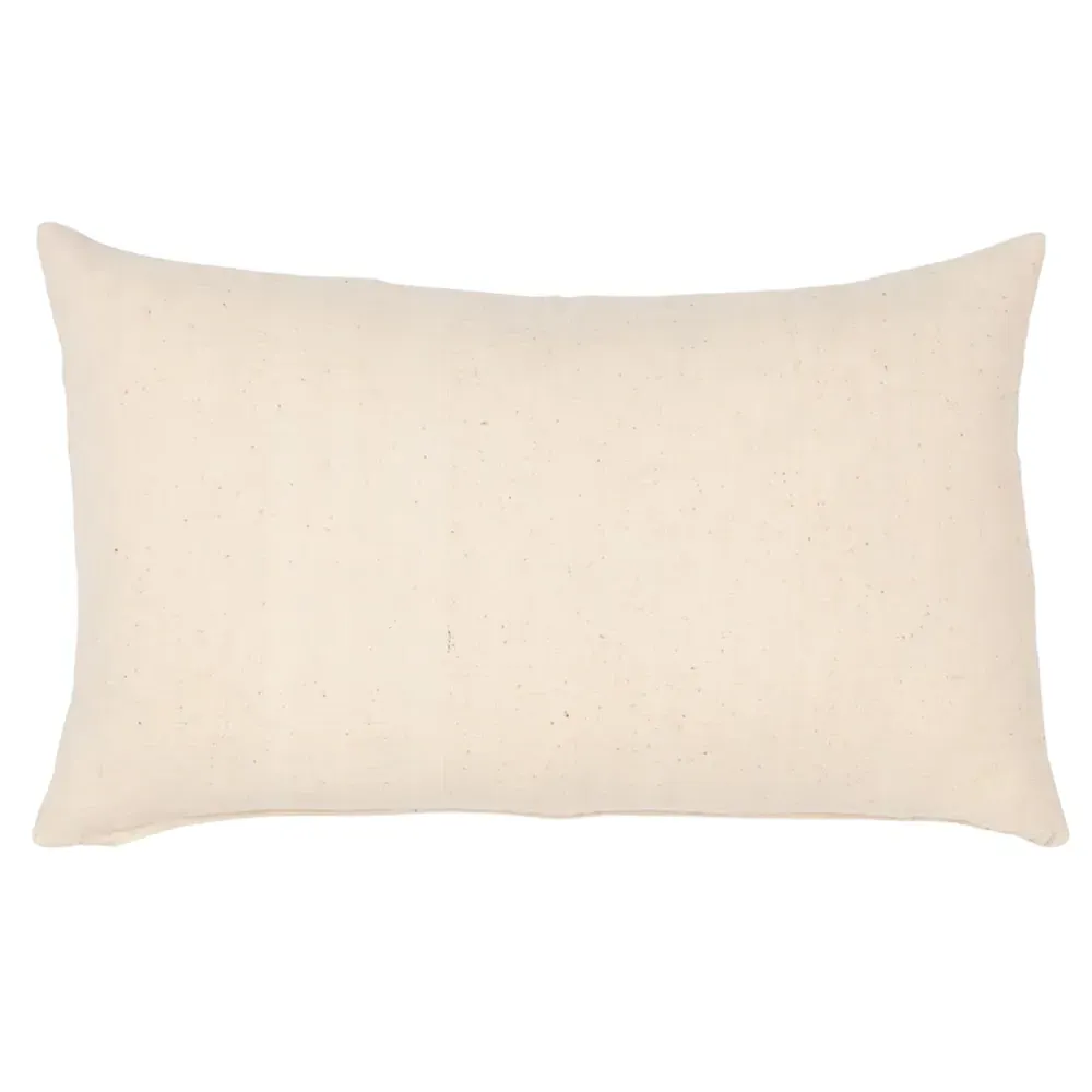 Colette Striped Lumbar Pillow Cover - Beige, Linen