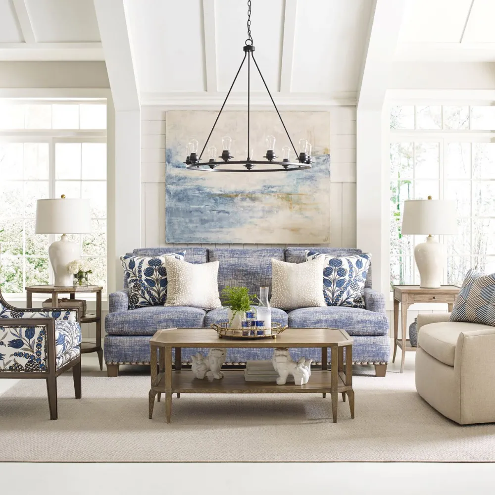 Collins Rectangular Lamp Table - Brown, Oak