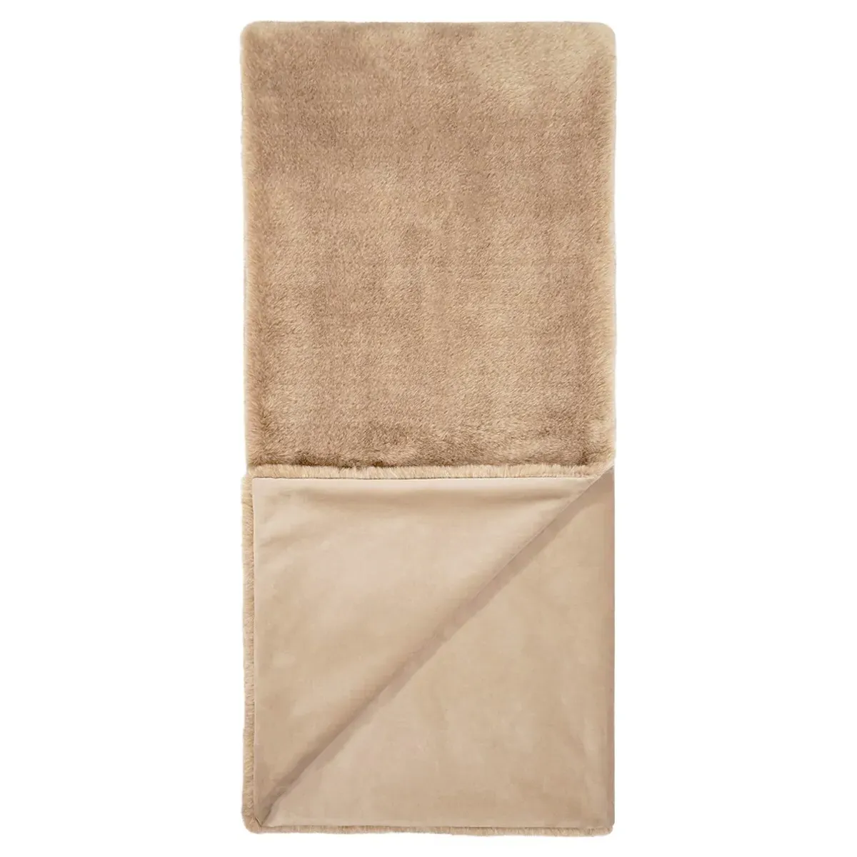 Colson Throw Blanket - Beige, Polyester
