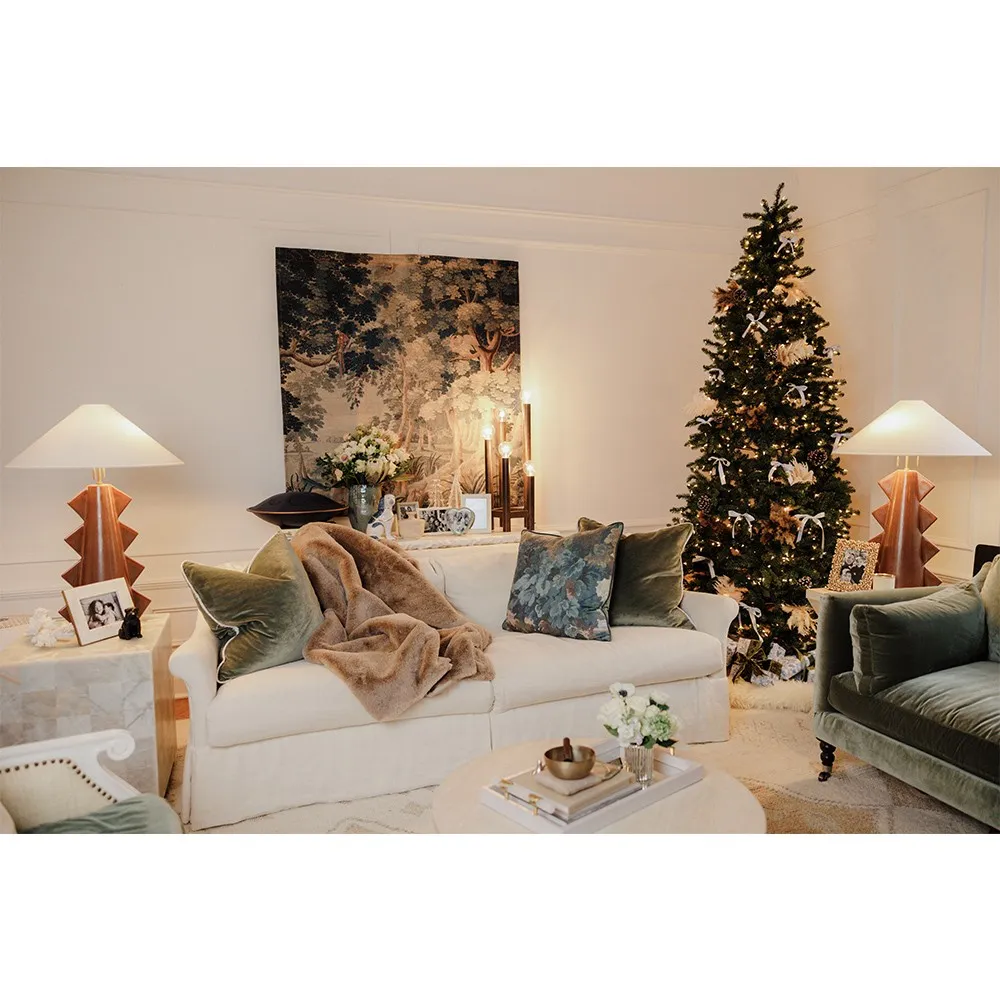 Colson Throw Blanket - Beige, Polyester