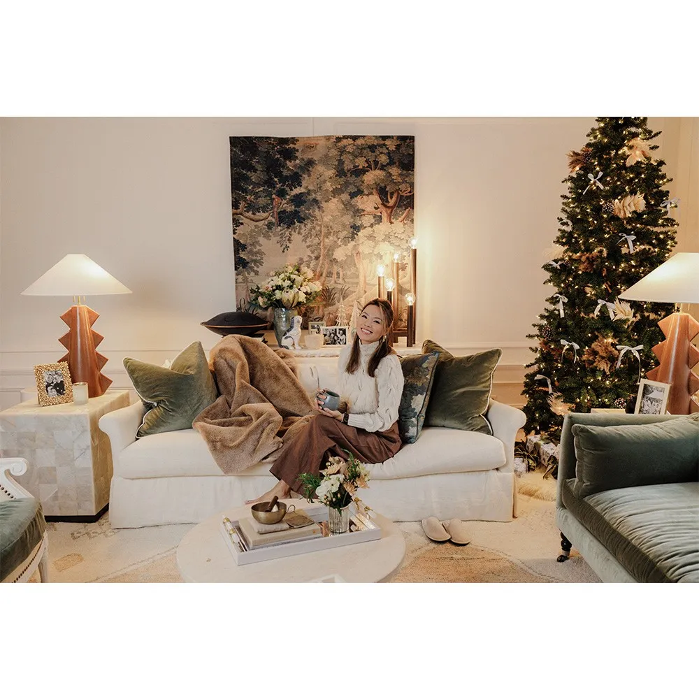 Colson Throw Blanket - Beige, Polyester