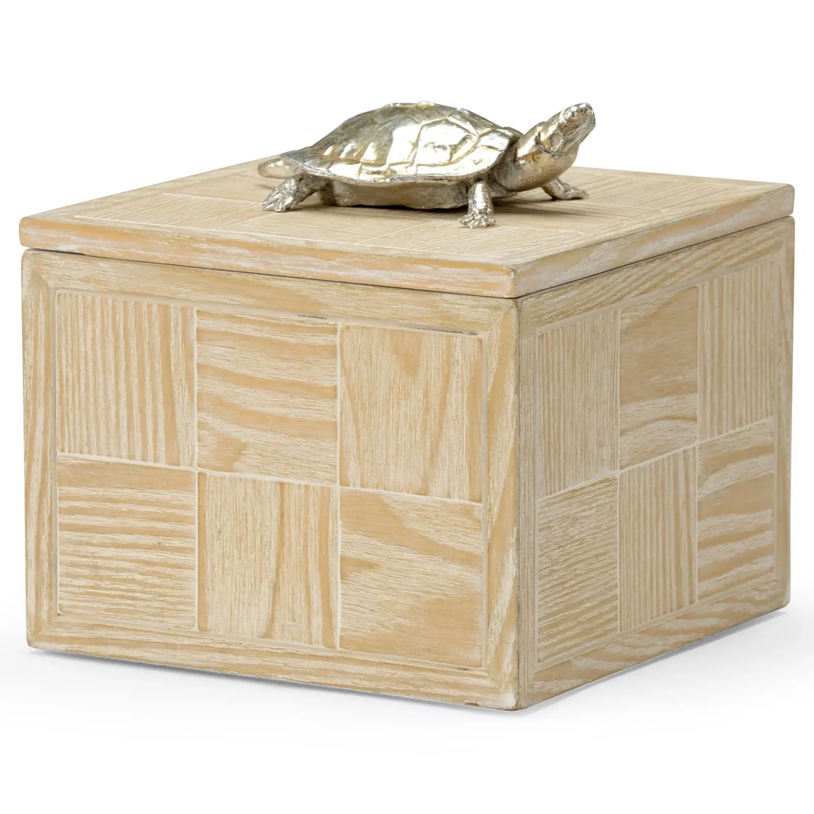 Colt Large Decorative Box - White, Wood