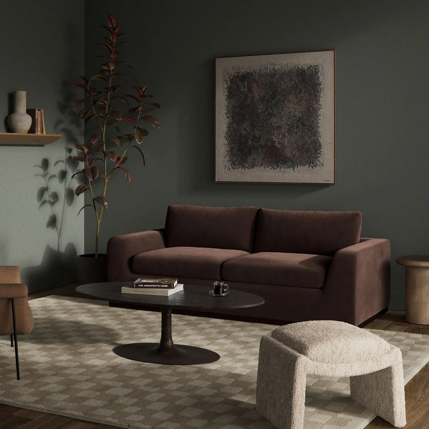Colt Sleeper Sofa - Cocoa, Velvet