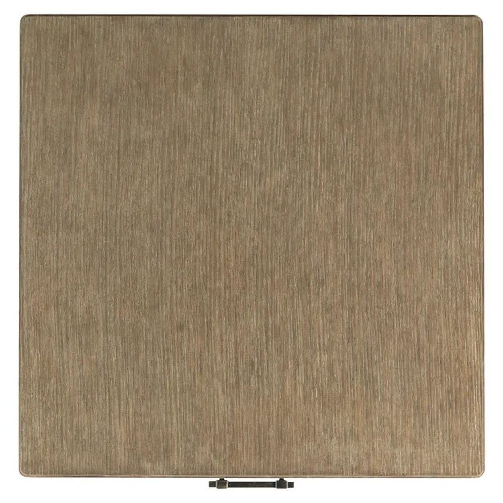 Colter Square Side Table with Storage - Brown, Oak