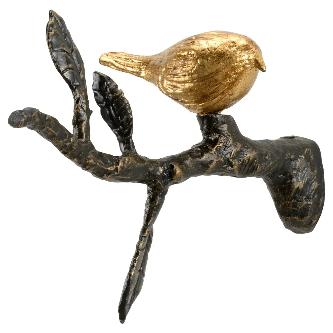 Colton Bird Wall Sculpture - Antique Gold, Iron image