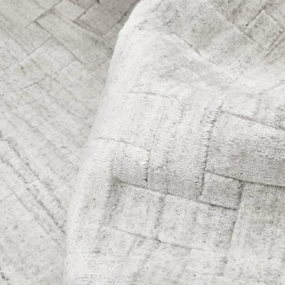 Colton Solid Rug - Alabaster Grey, Wool