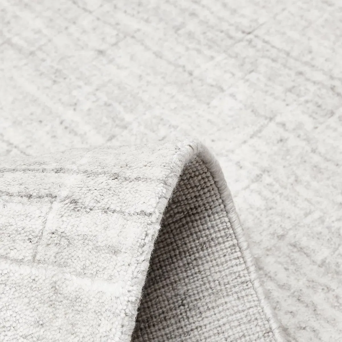 Colton Solid Rug - Alabaster Grey, Wool