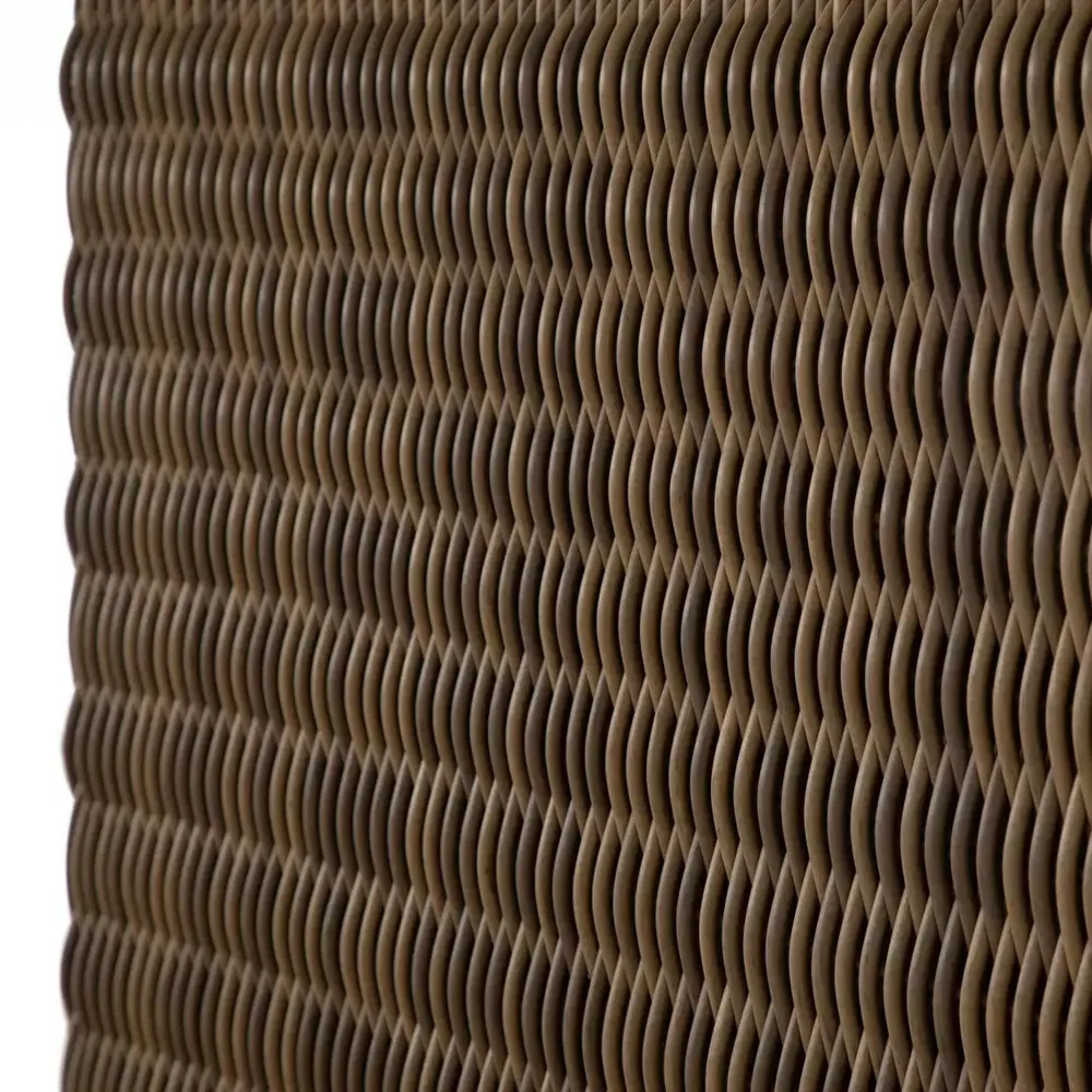 Como Upholstered Wicker Outdoor Lounge Chair - White, Brown