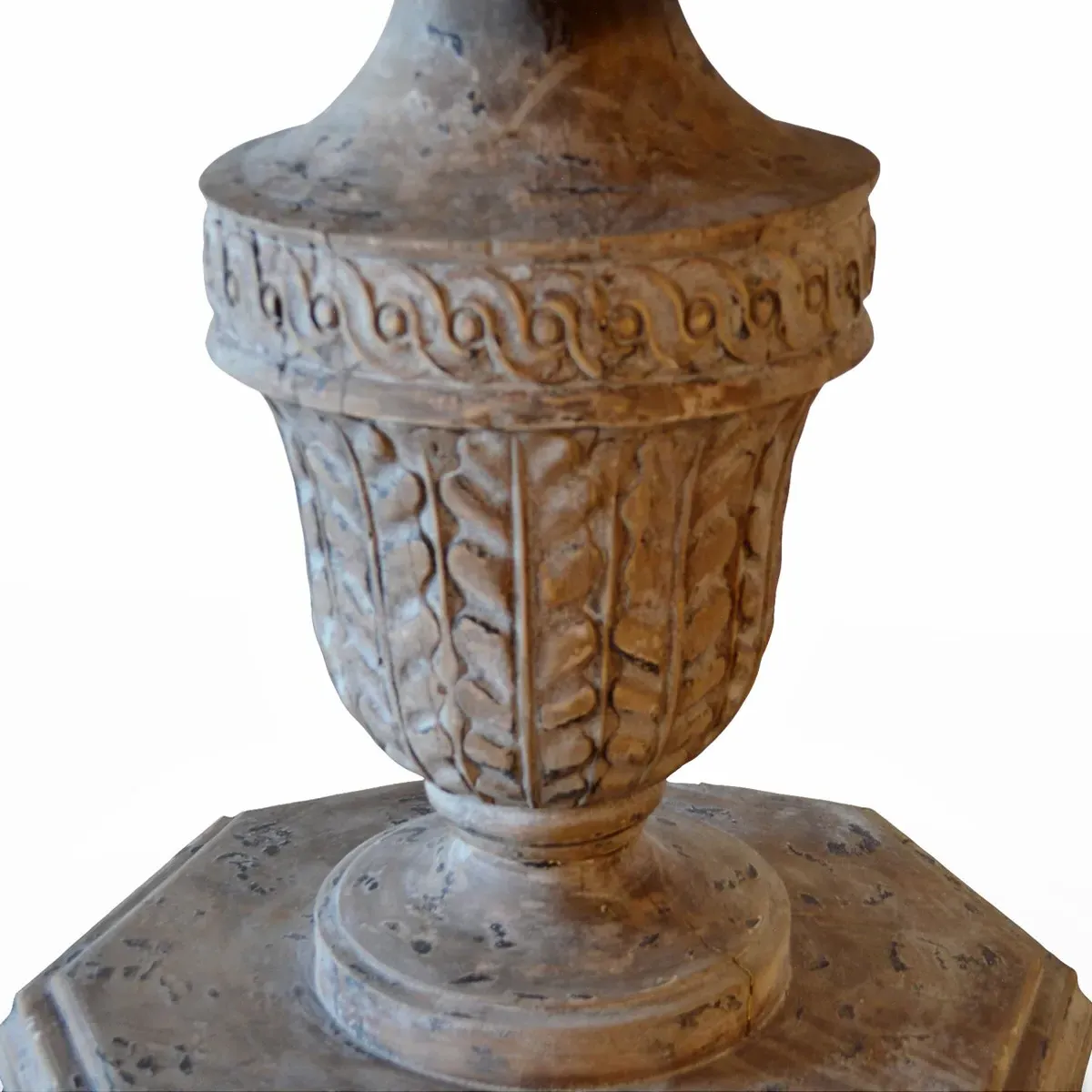 Comte Round Pedestal Dining Table - White, Wood