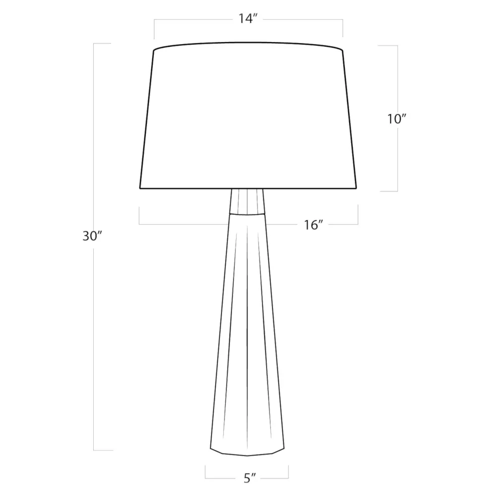 Concrete Brass Wrench Table Lamp - Grey, Concrete