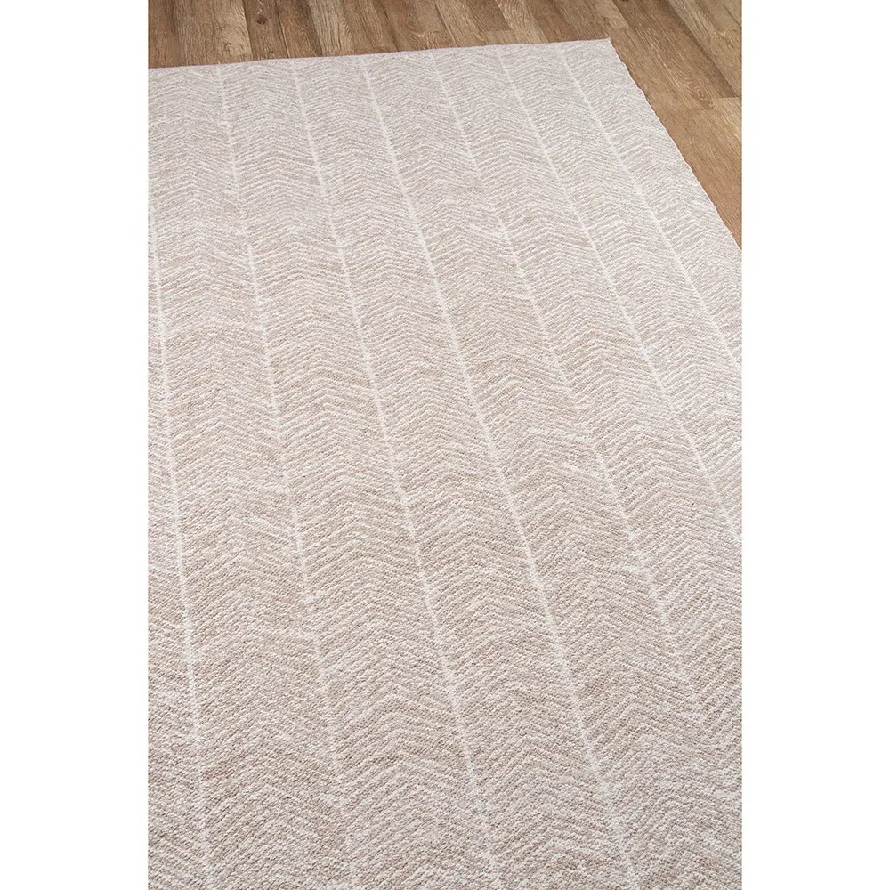 Conrad Large Geometric Patterned Rug - Brown, PET