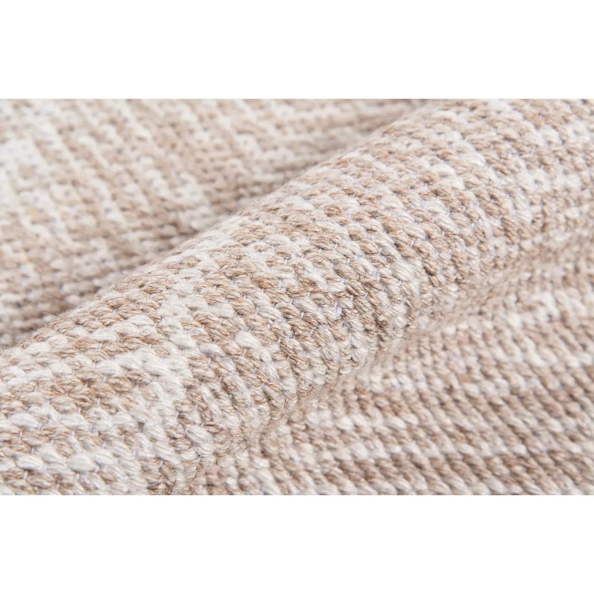 Conrad Large Geometric Patterned Rug - Brown, PET