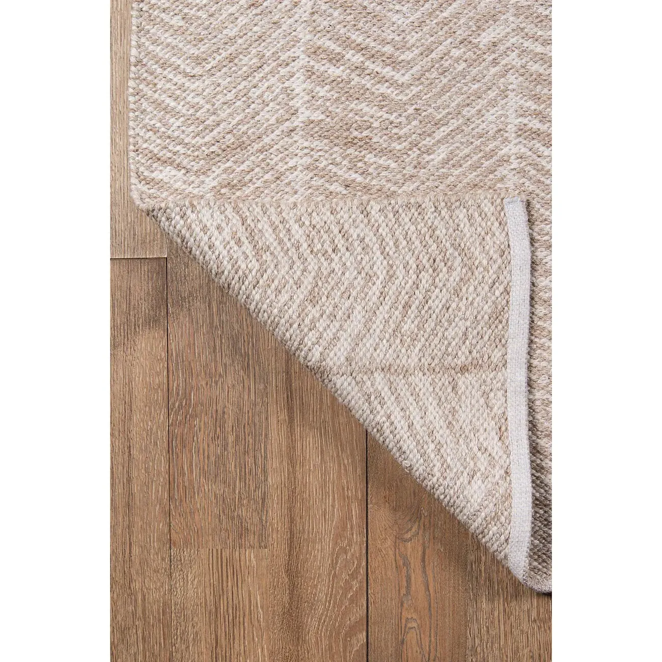 Conrad Large Geometric Patterned Rug - Brown, PET
