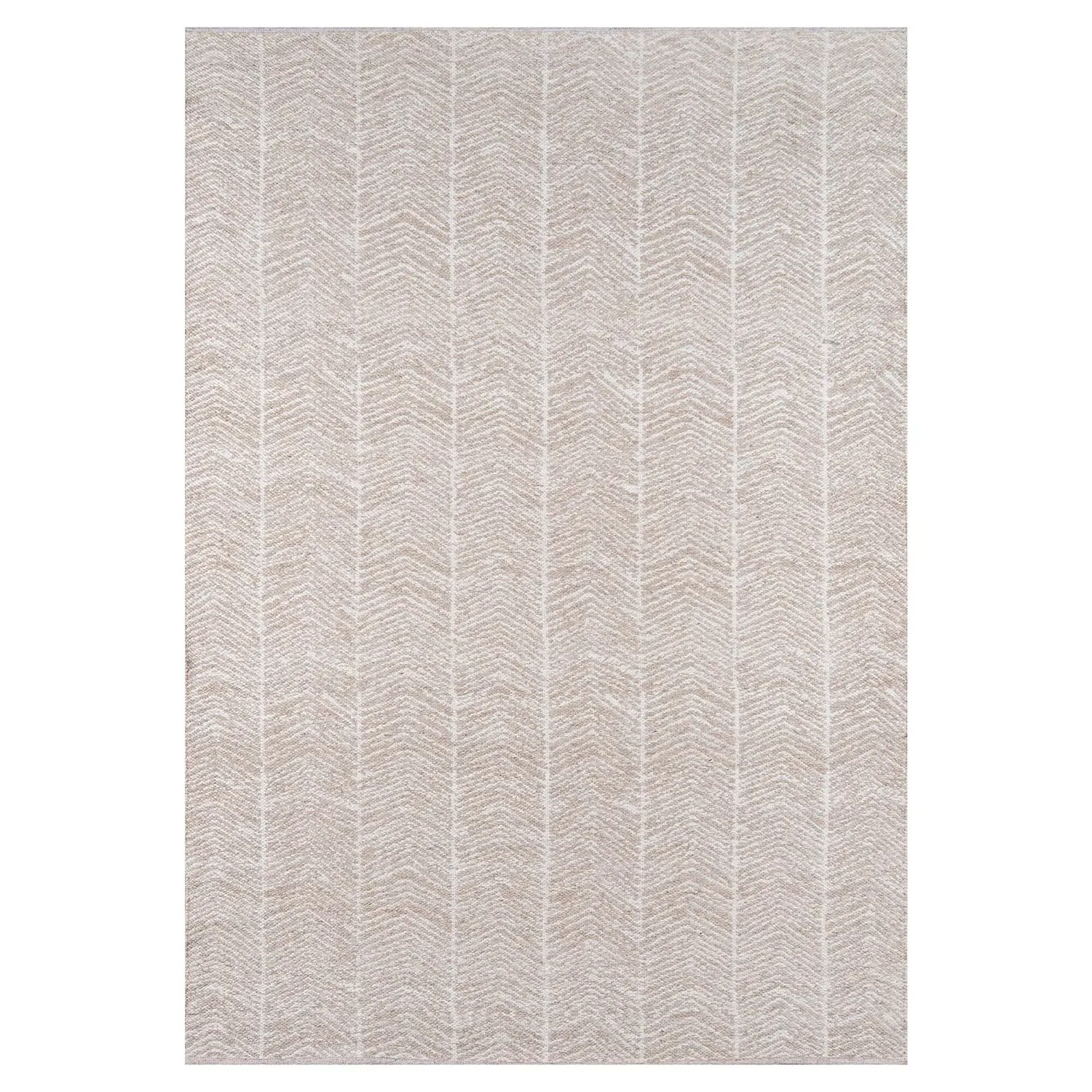 Conrad Large Geometric Patterned Rug - Brown, PET