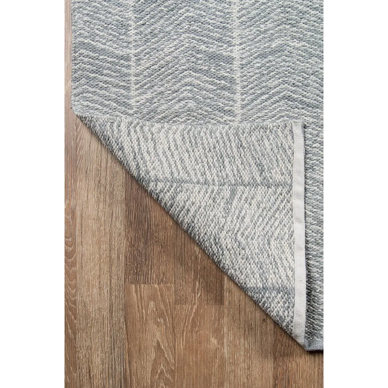 Conrad Large Geometric Patterned Rug - Grey, PET