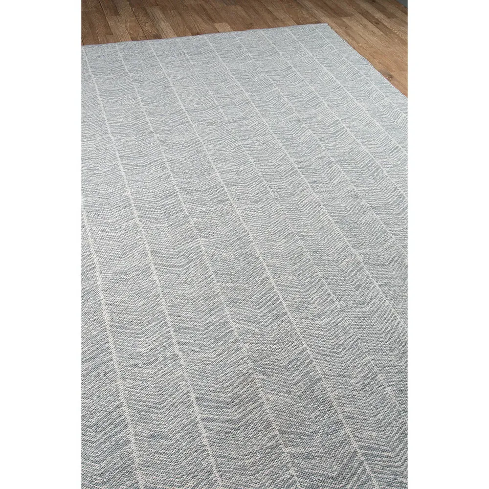 Conrad Small Geometric Patterned Rug - Grey, PET