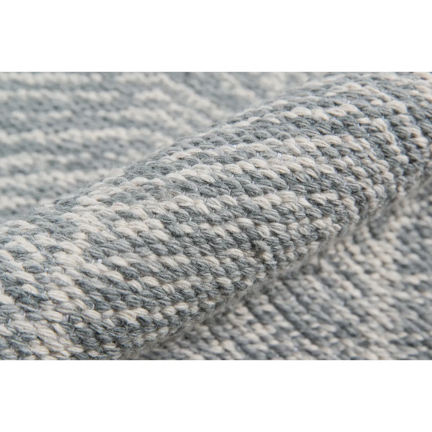 Conrad Small Geometric Patterned Rug - Grey, PET