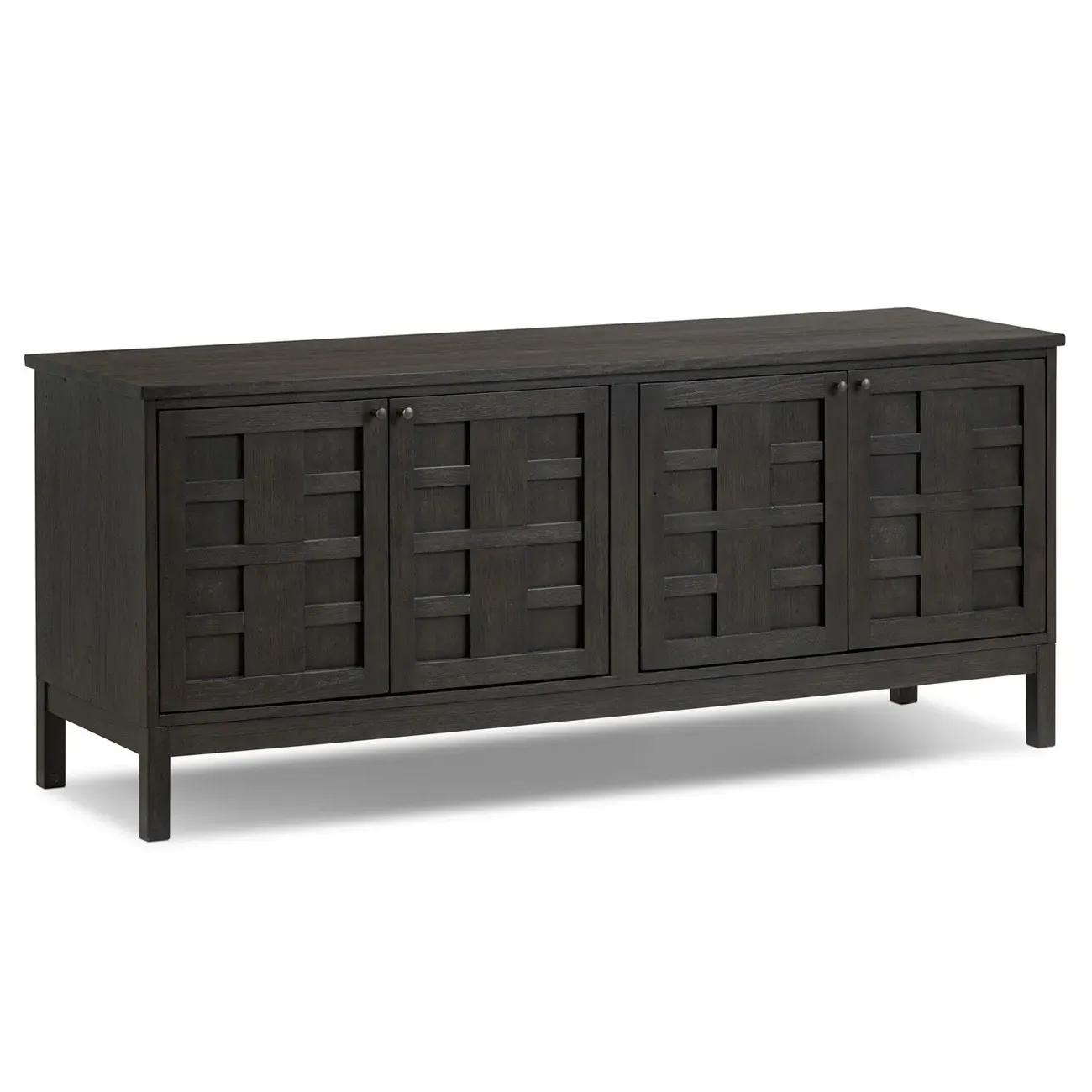 Constance 66" Media Console - Black, Oak