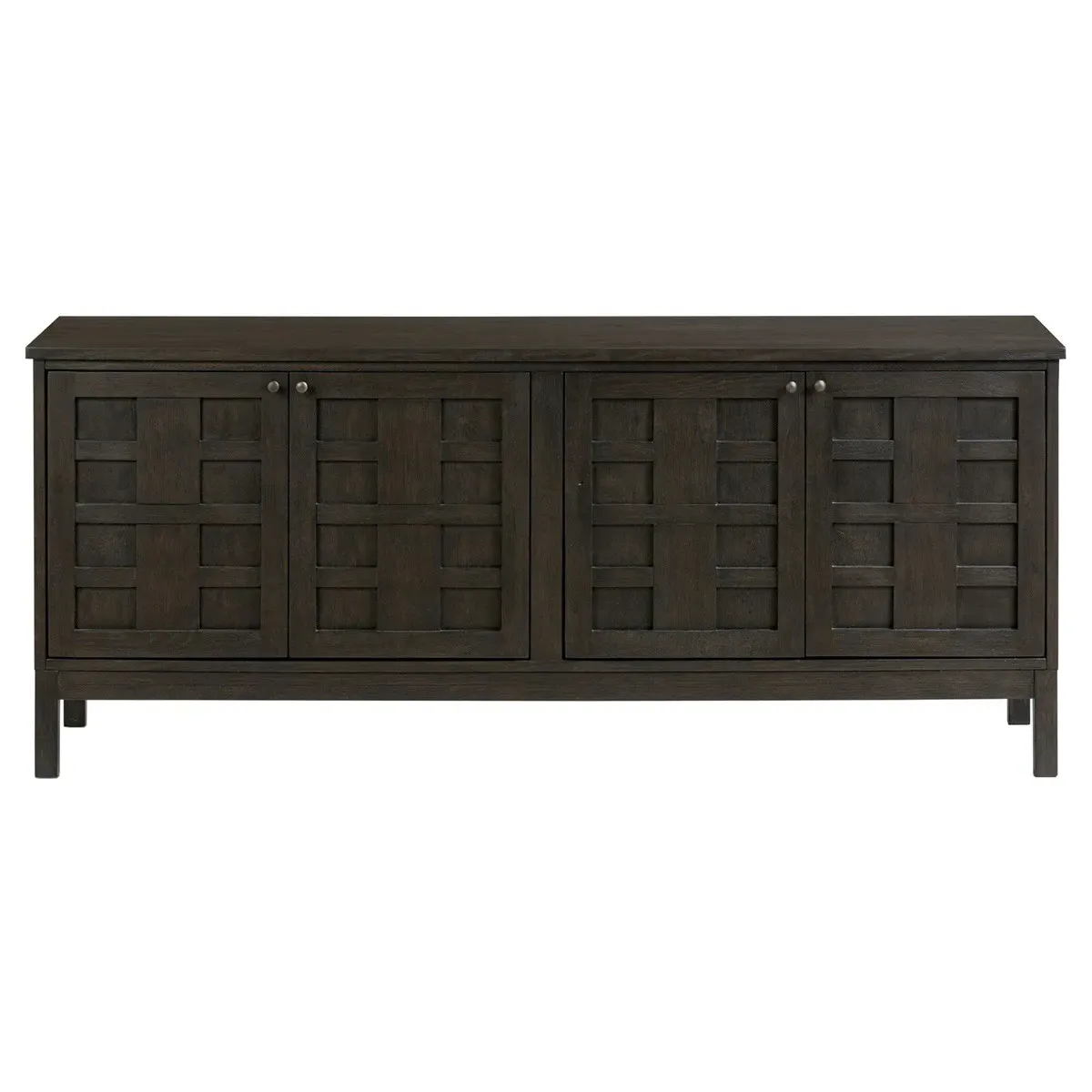 Constance 66" Media Console - Black, Oak image