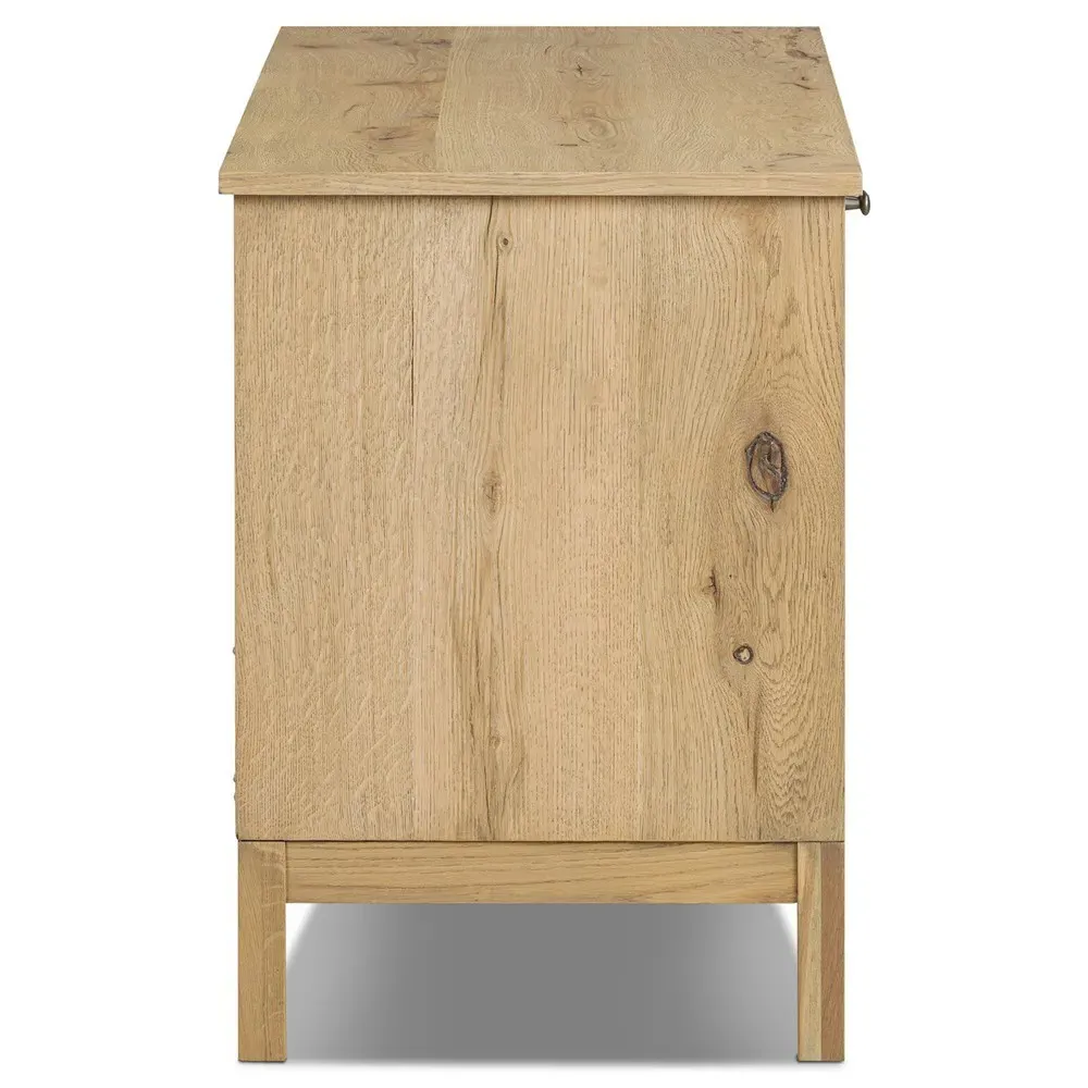 Constance 66" Media Console - Brown, Oak