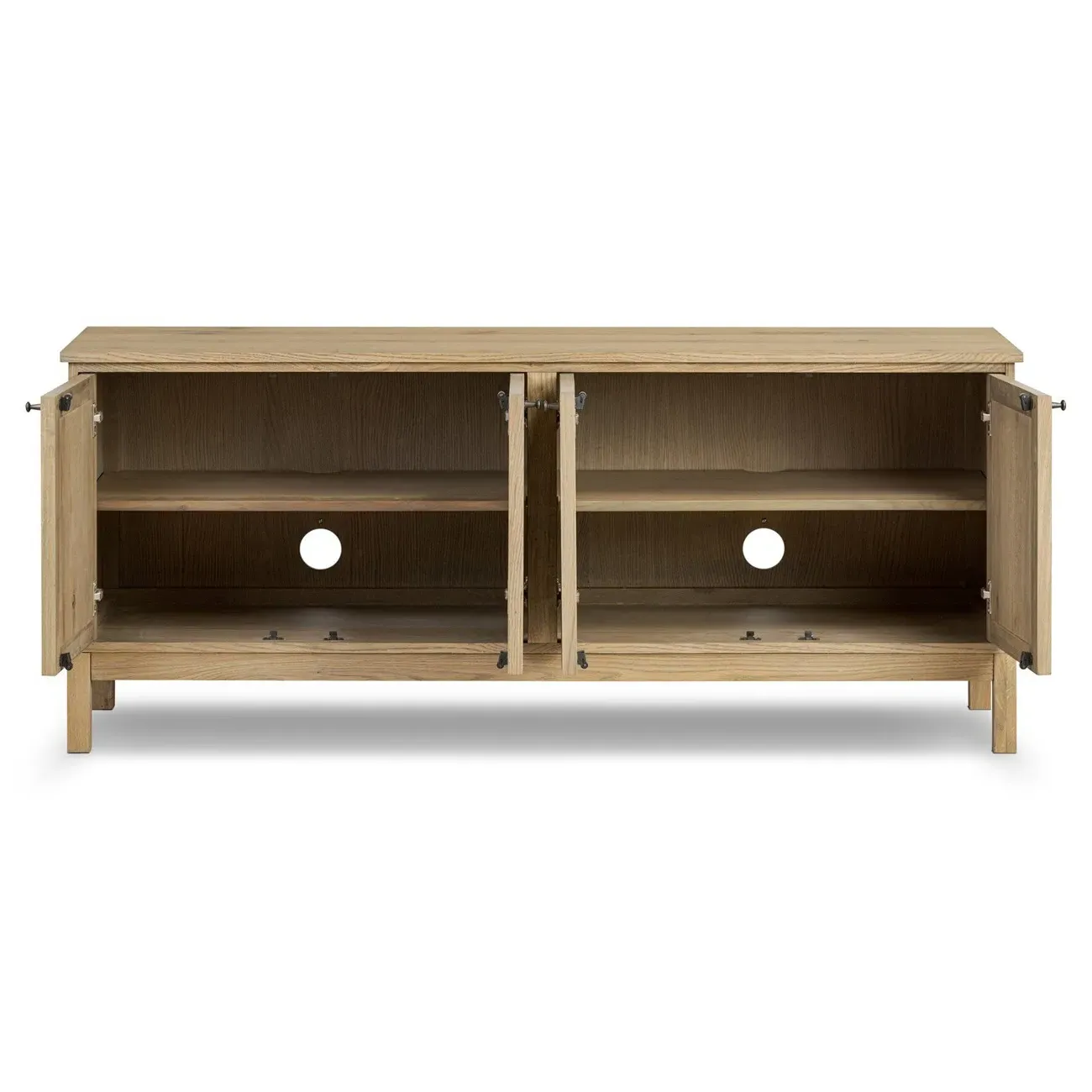 Constance 66" Media Console - Brown, Oak