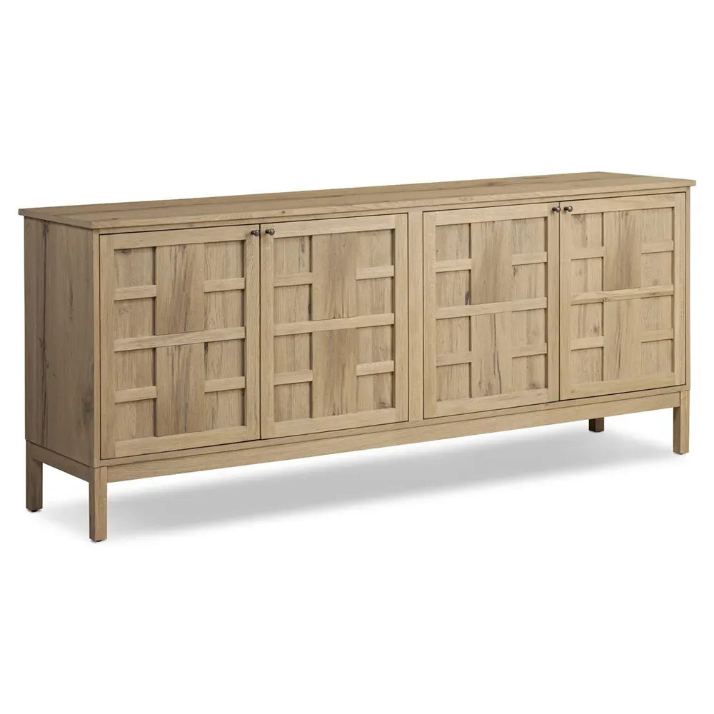 Constance 82" Media Console - Brown, Oak
