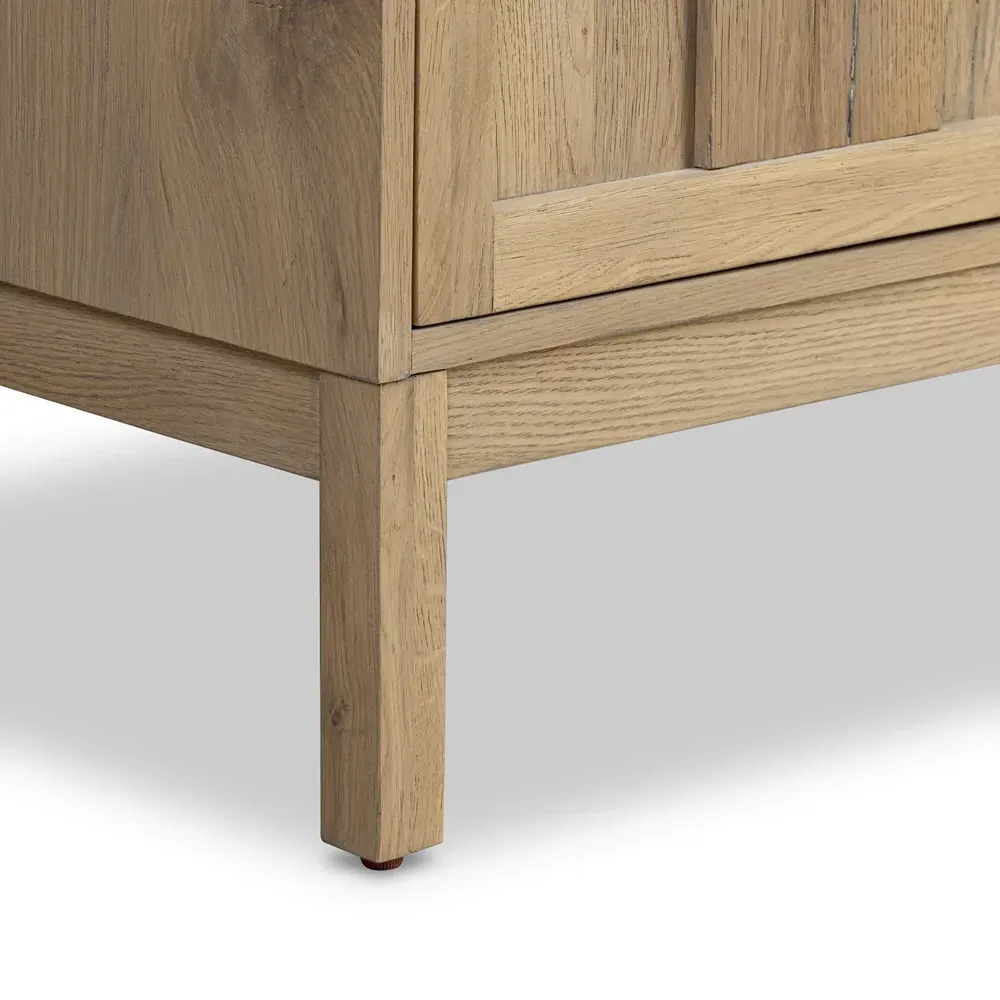 Constance 82" Media Console - Brown, Oak