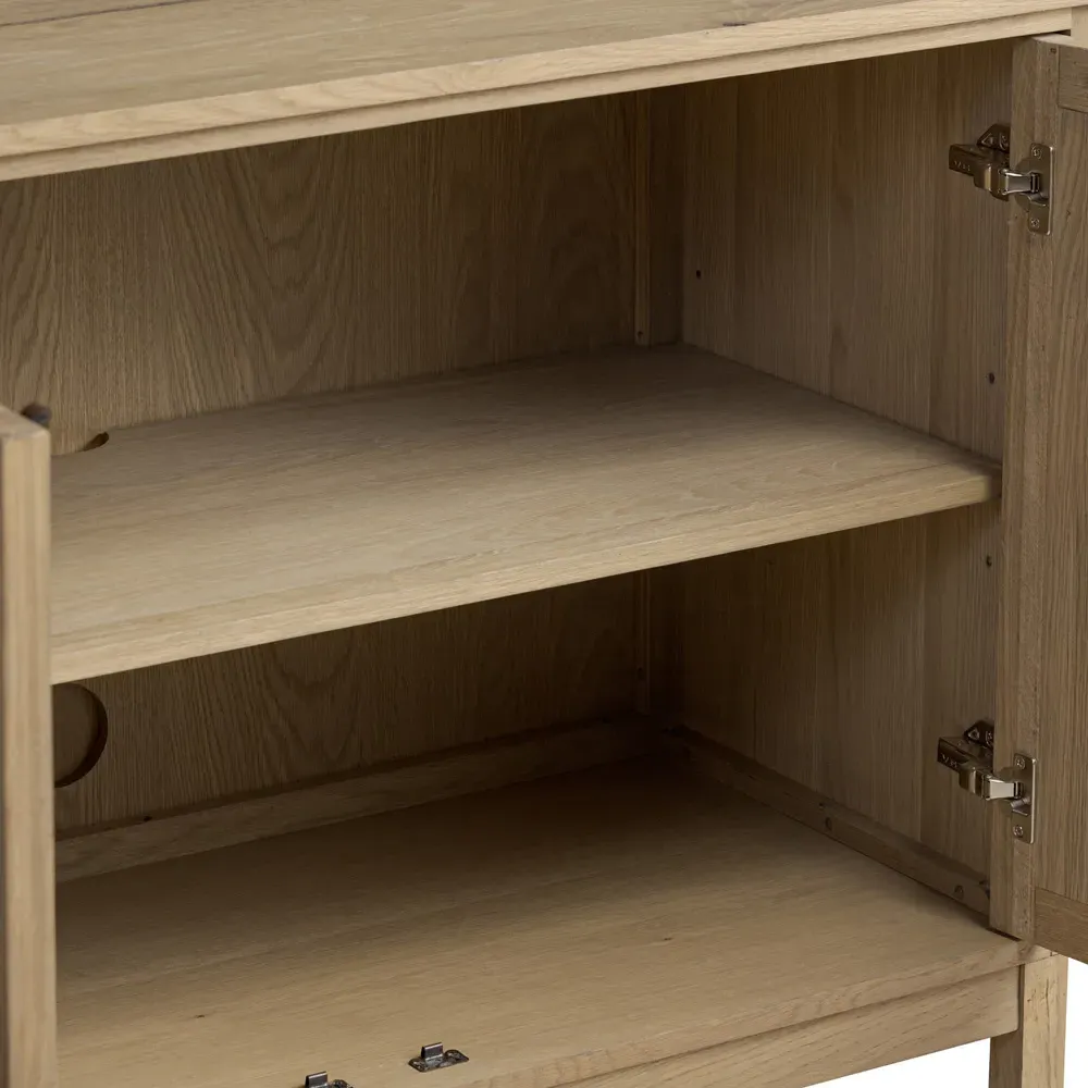 Constance 82" Media Console - Brown, Oak