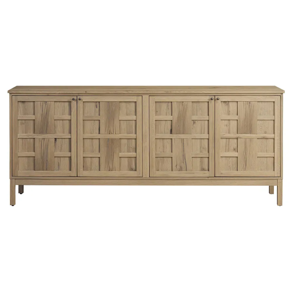 Constance 82" Media Console - Brown, Oak image