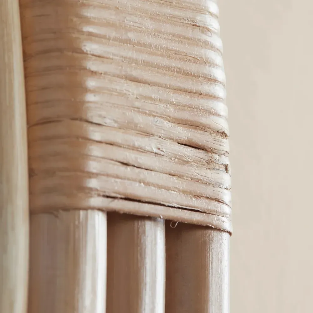 Constance Small Round Wall Mirror - Natural, Rattan