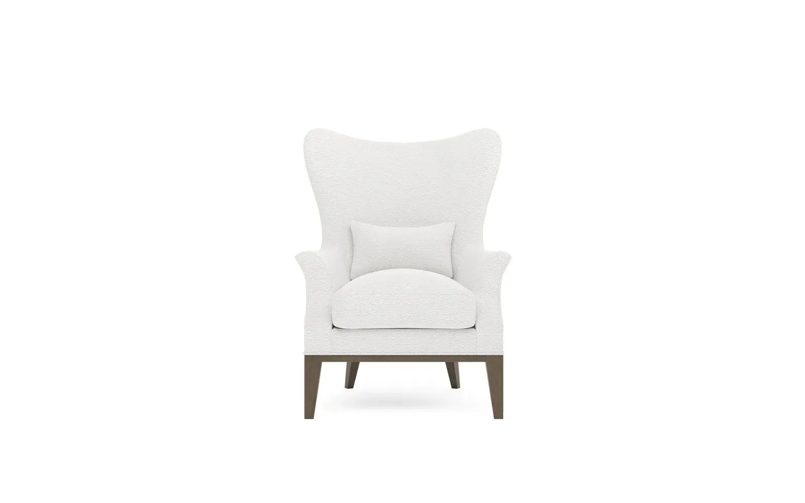 Constance Wing Chair - White Lamb