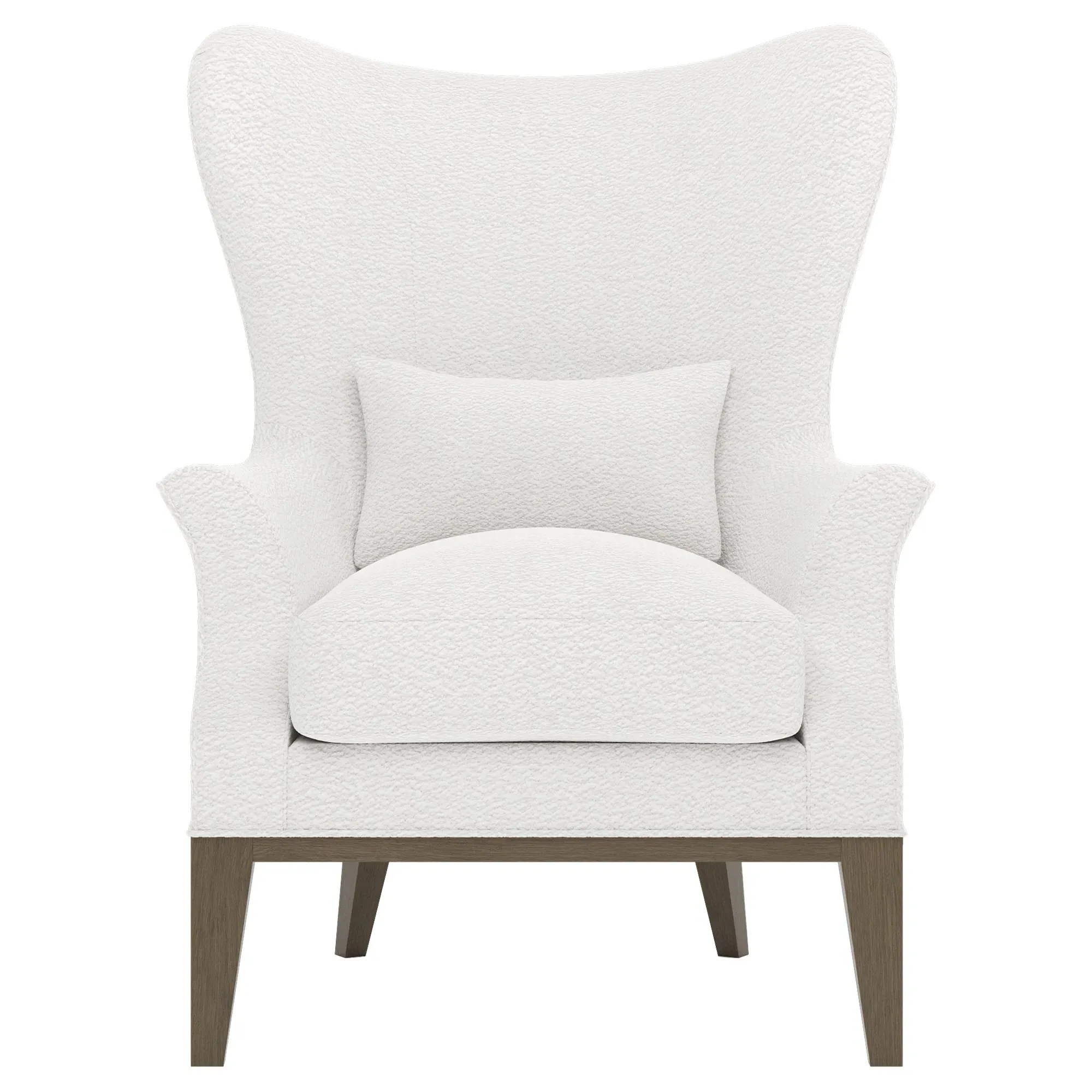 Constance Wing Chair - White Lamb